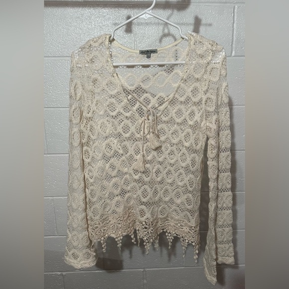 Charlotte Russe Tops - Charlotte Russe Crochet Top, Large